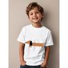 Taglie Europee T-shirt Grafica Cane Bassotto per Bambini - Carina Stampa Cane Salsiccia Manica Corta Girocollo per Ragazzi e Ragazze, Tessuto Morbido Traspirante