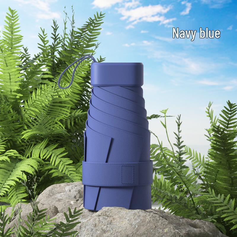 Compact Ultralight Dual-Use Mini Umbrella: Portable Anti-UV Sunshade for Women, Perfect for Sunny and Rainy Days