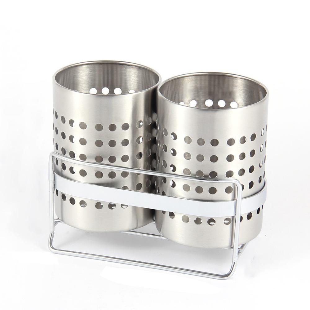 Well-ventilated Cutlery Holder Drain Utensil Rack Dinnerware Organizer Kitchen Accessories