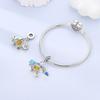 Sweet Copper Tea Party Pink Princess Series Charms Beads Fit 3Mm Original Bracelets Diy Jewelry Birthday Gifts
