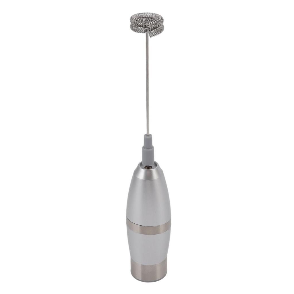 Electric Milk Frother Handheld Battery Operated Drink Mixer Portable Electric Eggbeater with Stainless Steel Whisk