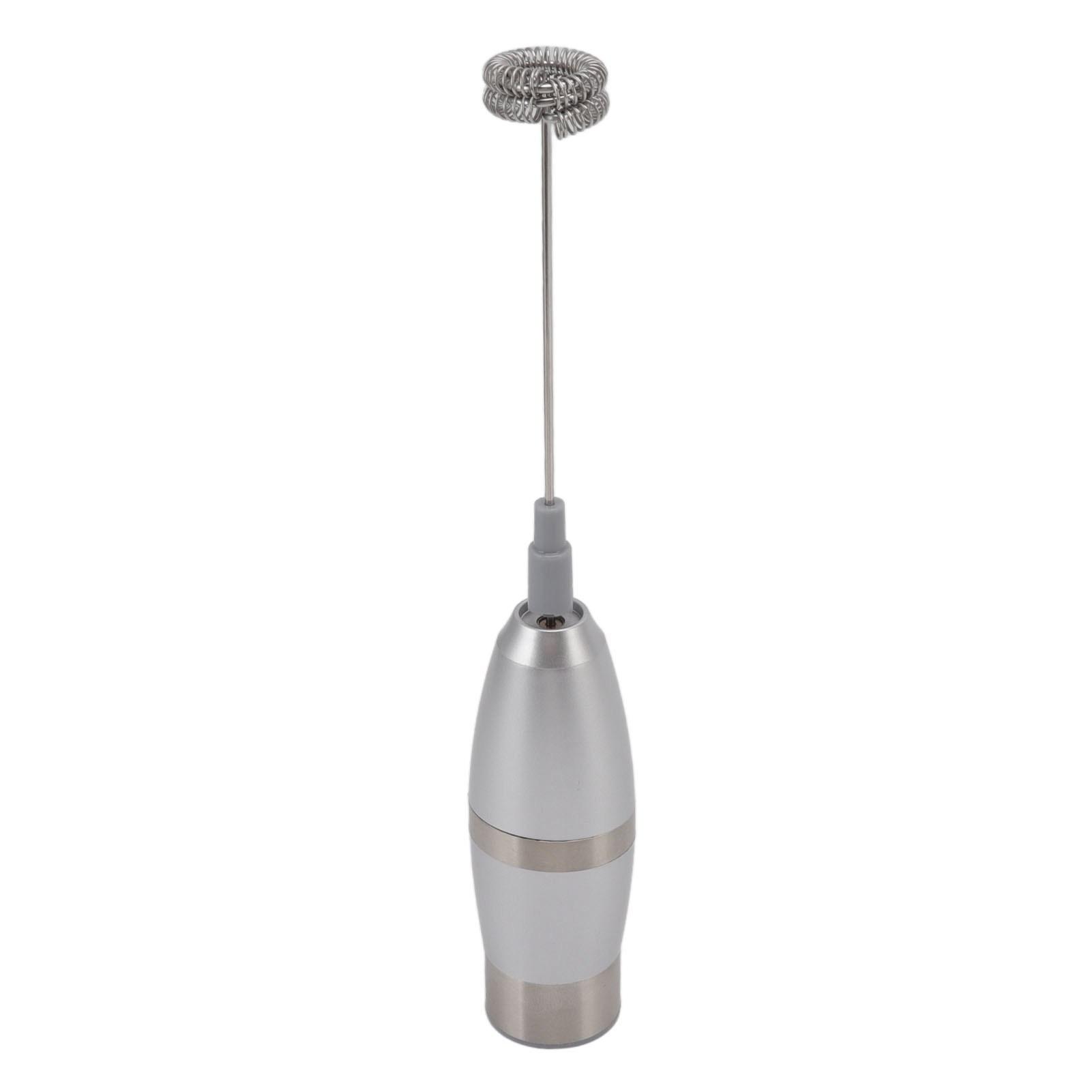 

Electric Milk Frother Handheld Battery Operated Drink Mixer Portable Electric Eggbeater with Stainless Steel Whisk