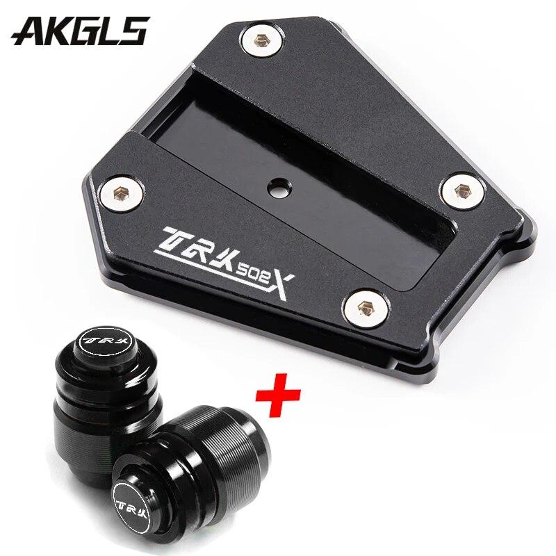 For Benelli TRK502X TRK 502 X 502X 2017-   2022 Motorcycle Parts Side Bracket Extension Plate and Tire Valve Cap