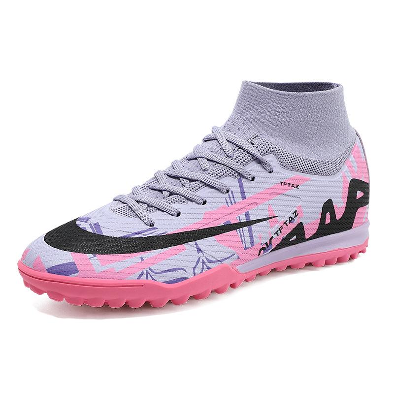 

World Cup new youth football shoes student grass spikes men s and women s broken nails green shade training shoes 35