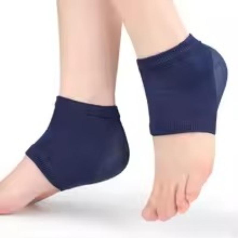 Heel ProtectorsGel Heel Anti Cracked Feet Half Size Socks Unisex Foot Care Pads 2Pcs Soft Breathable Cushion for Daily Walking