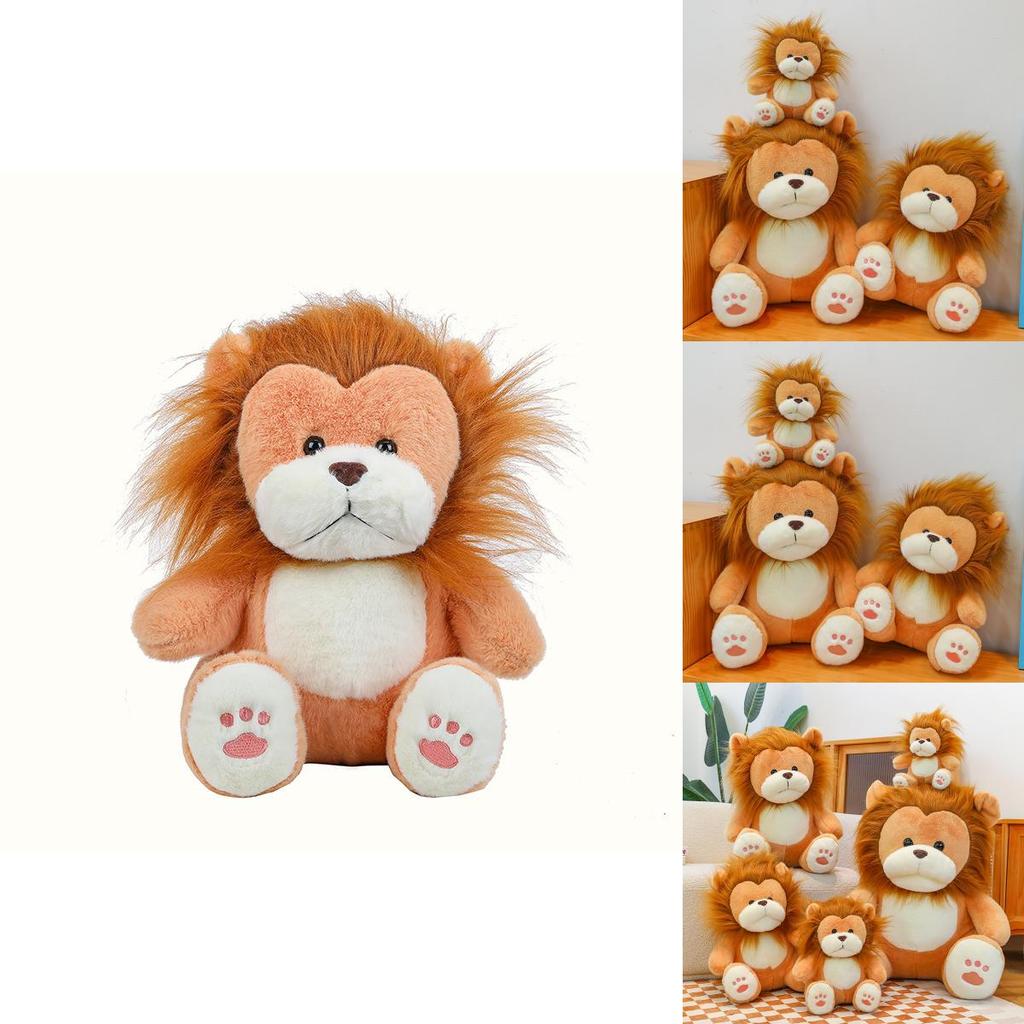 Adorable Plush Lion Stuffed Animal Soft Toy Perfect For Cuddling And Gifting