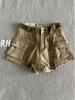 Women's Summer Khaki Denim Shorts - Retro, Loose, Slimming, Versatile, Small Size