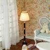 Decorative Doll House Lighting Accessory Miniature Floor Lamp With Button Battery Operated White Shade Scene Display Tool
