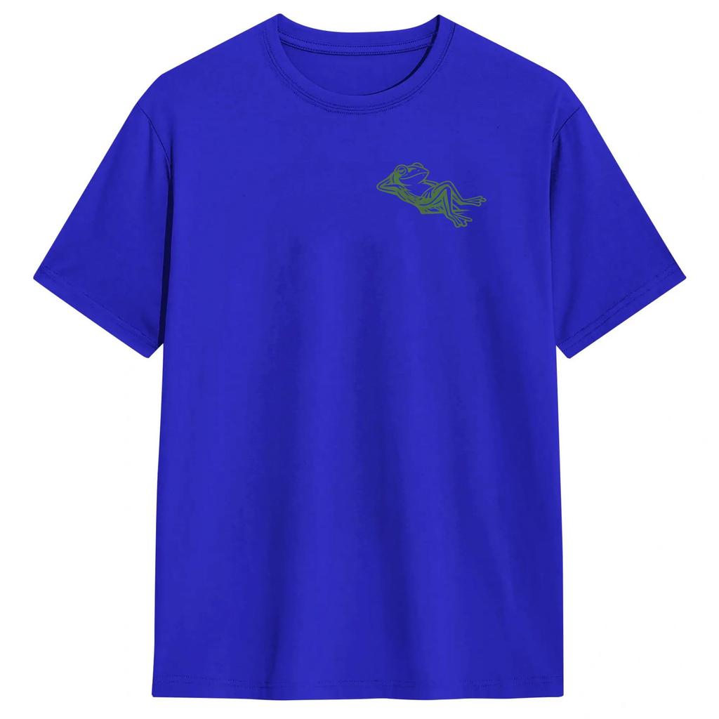 Unisex TShirts Funny Frog Meme Funny 100 Cotton Tee Shirt Short Sleeve No Plans Today T Shirts Round Neck Clothing Plus Size