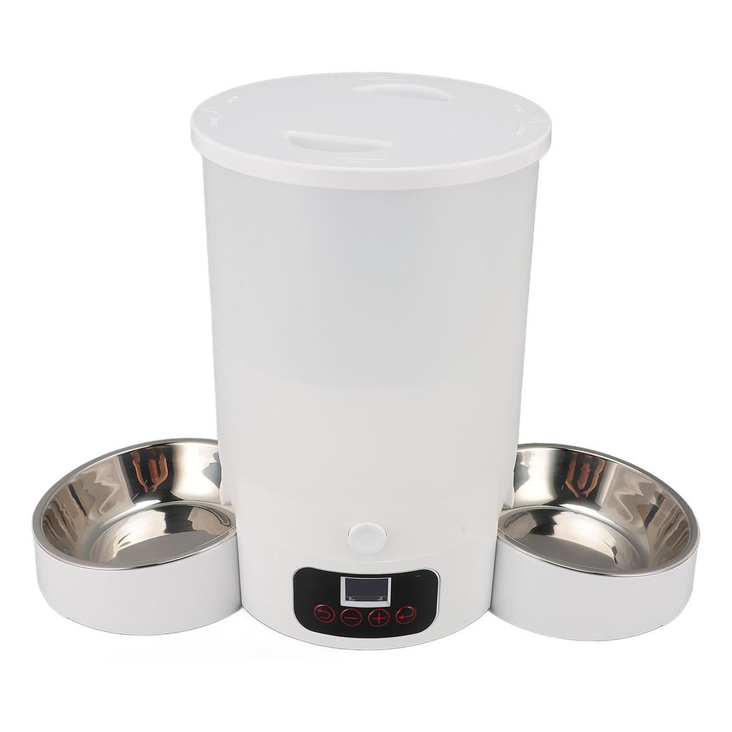 Automatic Cat Feeder 3L Large Capacity Easy To Clean Smart Timed Dog Feeders with Stainless Steel Bowl For Pets Dogs Cats
