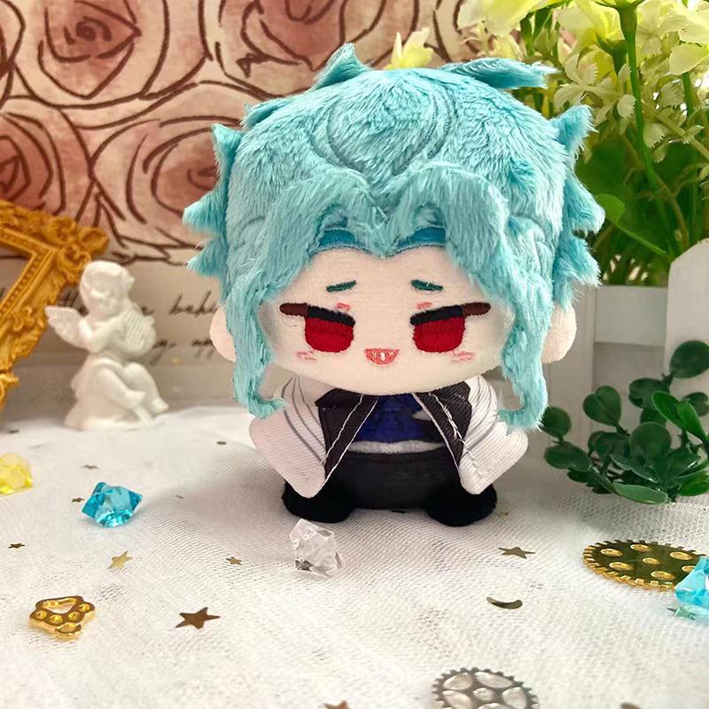 Genshin Impact Character Plush Doll Keychain Bag Pendant Anime Figure Toy Arlecchino Wriothesley Kinich Nefer Lauma Aino Jahoda