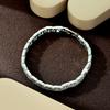 Exquisite Cubic Zirconia Geometric Shape White Color Link Bracelets Bangles for Women Party Engagement Jewelry Accessories B136
