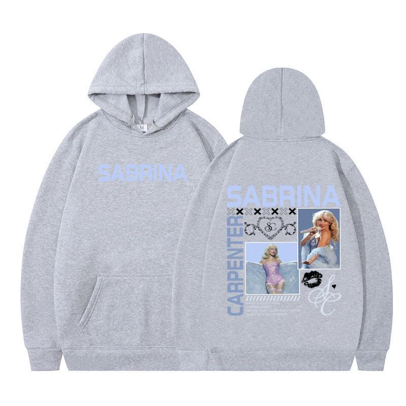 Sabrina Carpenter 2025 Tour Vintage Graphic Pullover Men Women Fashion Tracksuit Long-sleeved Thick Casual Aesthetics Hoodie Top
