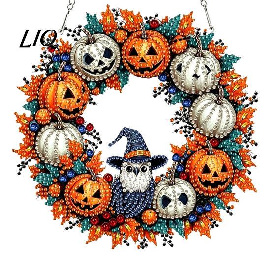 Weihnachtsbaumschmuck Herbstkürbis Sonnenblumenkranz Hängende Dekoration, Acryl Handbemalt Elegantes Feiertagsfensterornament, Thanksgiving Halloween