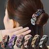 Sparkling Crystal Stone Braided Hair Clips Women Bird Nest Floral Twist Hair Bun Clip Rhinestone Hairpin Lazy Hair Claws