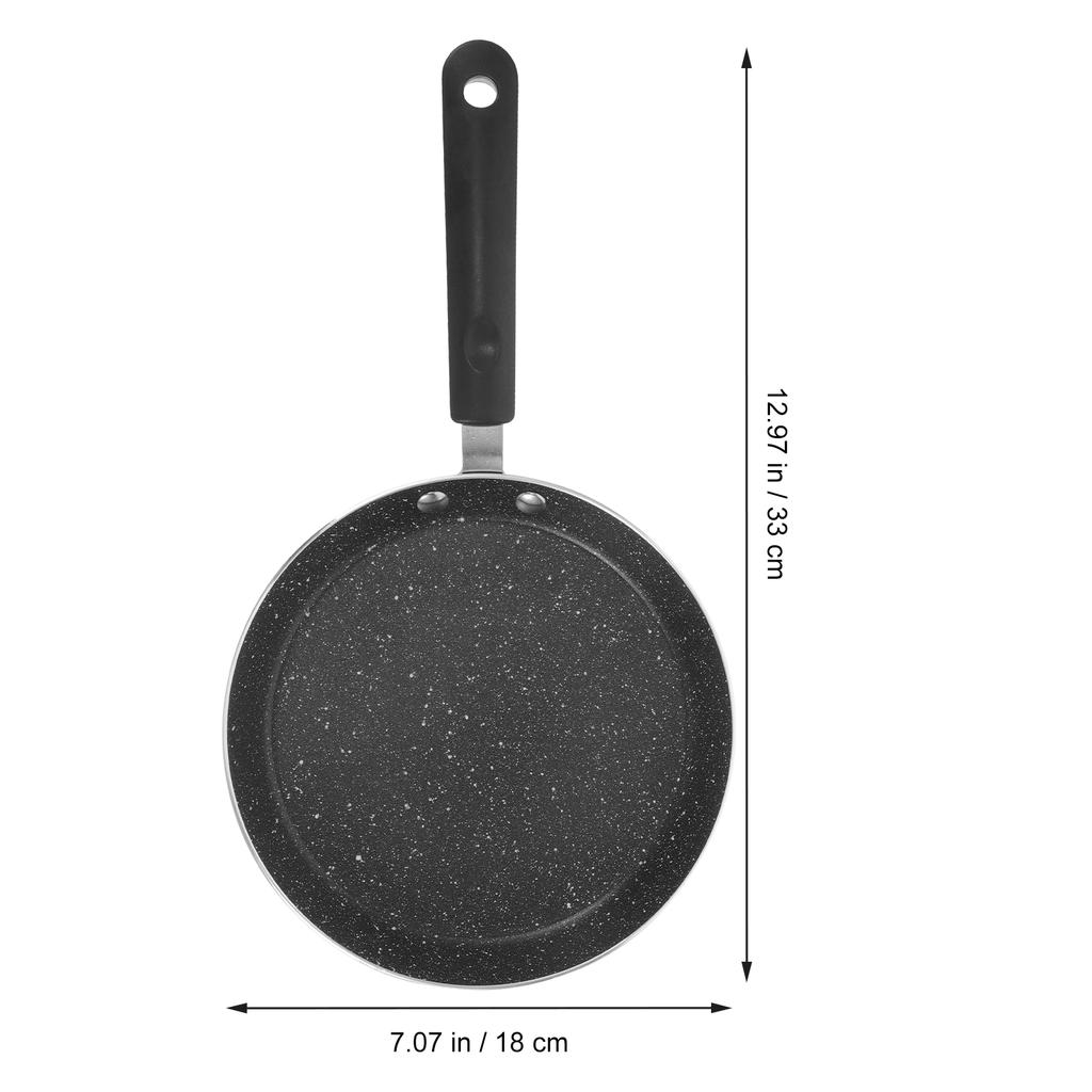 1pc Maifan Stone Frying Pan Non-Stick Aluminum Alloy Cooking Pan For Steak Pancake Baking Portable Kitchen Use Handle