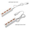 USB 2.0 HUB Adapter 4 Port High Speed Extension Cable Multi Ports USB HUB Splitter USB Socket for Laptop PC Computer Accessories