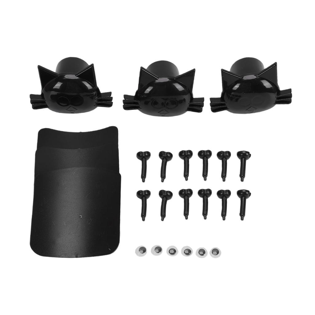 Cat Toilet Paper Holder Funny Cute Free Standing 3D Printed Cat Tissue Holder for Bathroom 3 Pack