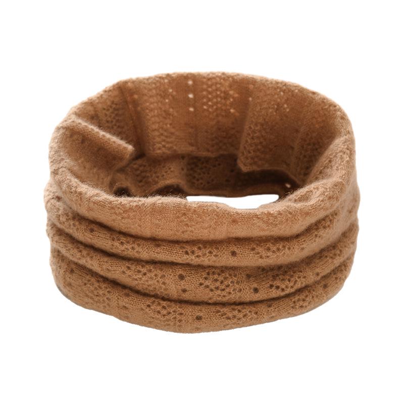 Unisex 100% Cashmere Neck Warmer: Soft, Warm, Versatile, Windproof Knitted Pullover Snood for Cervical Spine Protection