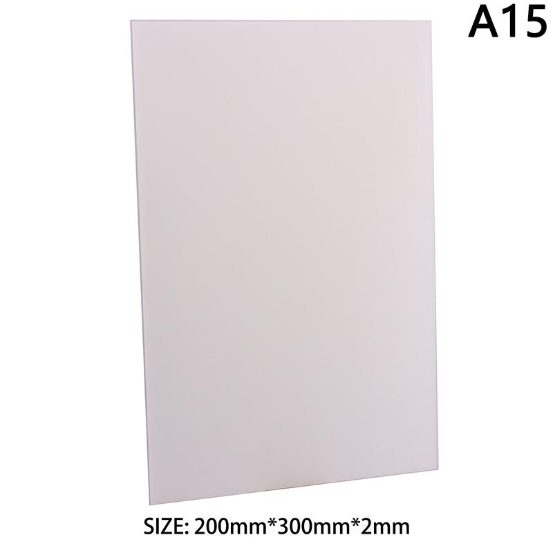 

1 шт. ПС Твердый пластиковый рассеиватель Лист Толщина Пластик Светодиодная лампа Молочно-полупрозрачные Заготовки Пластина 1 мм 1,5 мм 2 мм 3 мм DIY Поделки