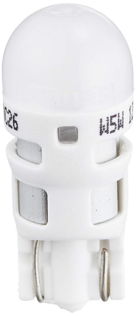 Philips LED Position Vehicle Inspection Pack of 2 X-tremeUltinon Lamps, T10, 6500K, 35lm, 12V, 0.6W, 127976500KX2, Compliant, 3-Year Warranty,