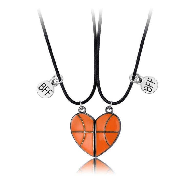 

Basketball Shaped Alloy Material Pendant Necklaces Jewelry Birthday Gift for Boy 1
