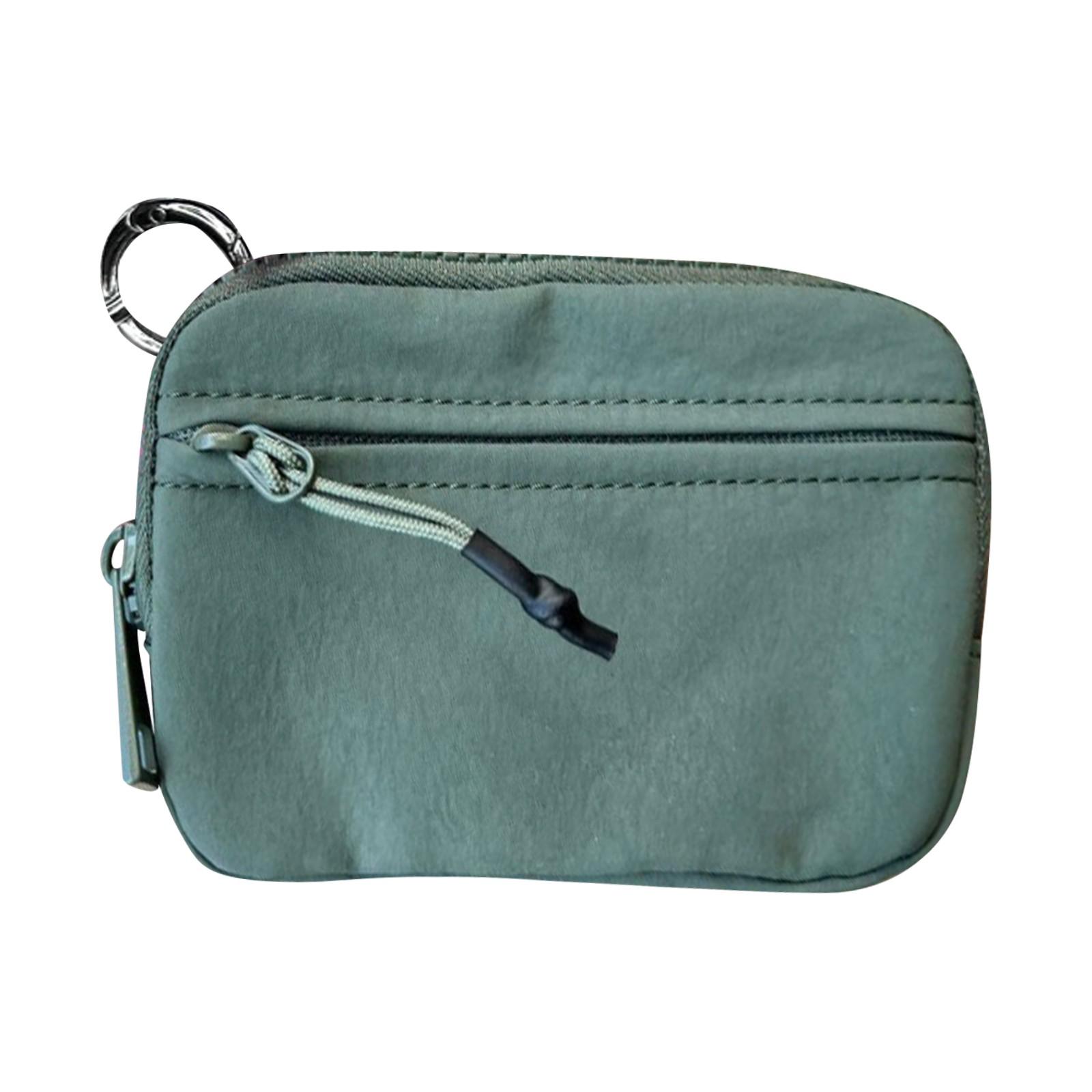 

Кошелек для карт, женский водонепроницаемый нейлоновый брелок для ключей, многофункциональная модная сумка на запястье, чехол для карт на молнии, чехол для карт на молнии с окошком для удостоверения личности One Size