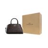 COACH Artificial Leather One Shoulder Handbag Small Women's Brown & Black CO966-IMAA8