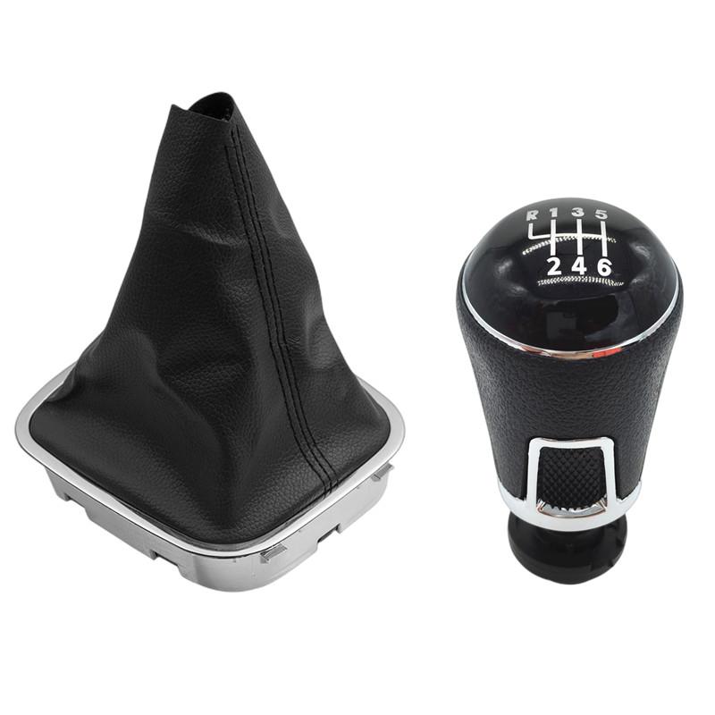 Gear Shift Knob Shifter Lever Stick Gaiter Boot Cover Cars Accessories for Volkswagen VW POLO 6C 2011- 2015 2016 2017 2018 2019
