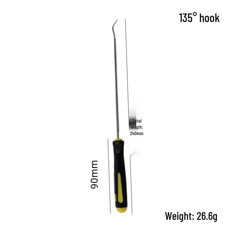 4-Piece Oil Seal Hook Set for Auto Repair - O-Ring Puller & Remover Tools