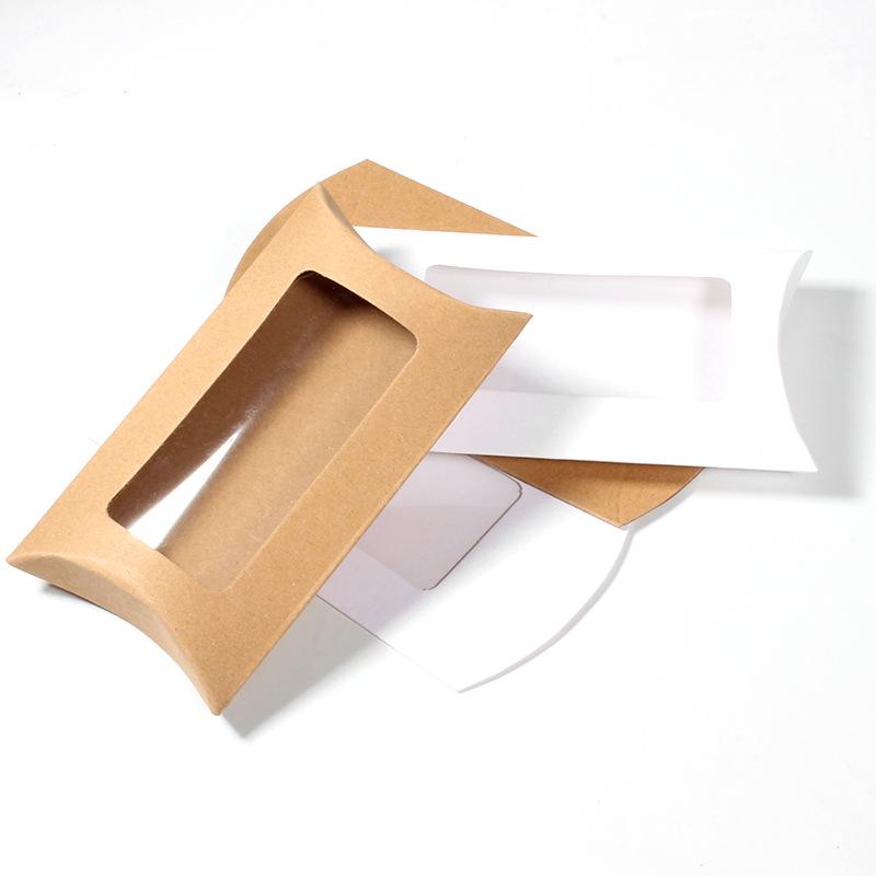 European Style Kraft Paper Wedding Candy Box with Figurine Decoration