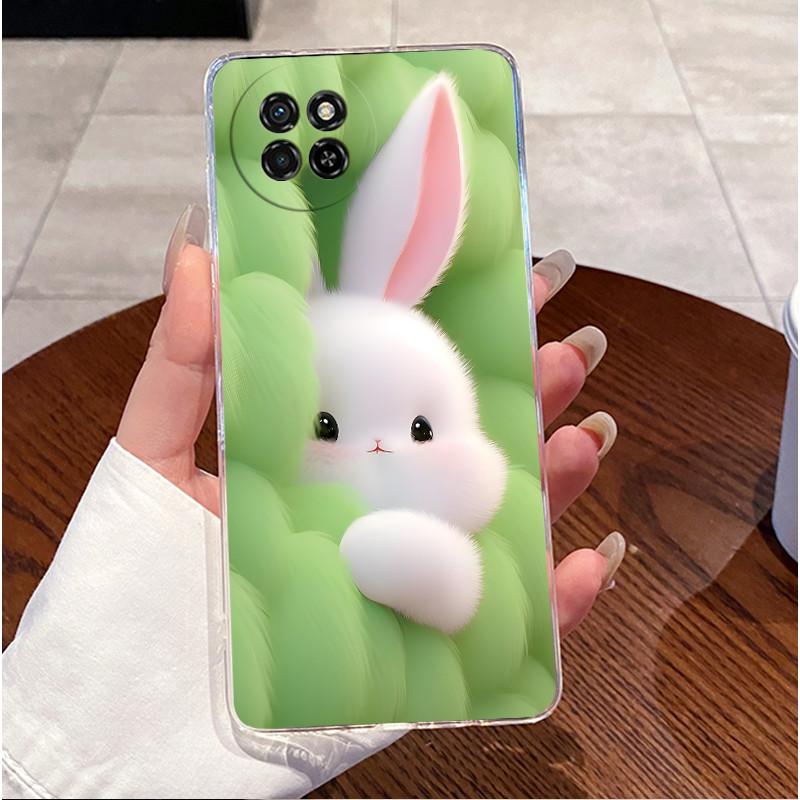 For Itel S23 Case S665L Clear Luxury Cute Love Rabbit Funny Cat Cartoon TPU Soft Silicone Phone Case For ItelS23 S 23 Back Cover