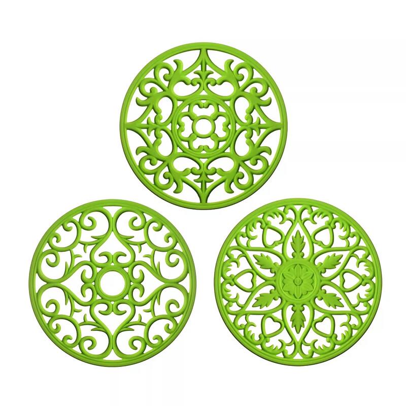 

Силиконовый полый термостойкий коврик, набор из 3 штук