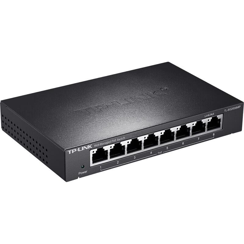 TP-Link TL-SG2008MP 8-Port Full Gigabit Web-Managed PoE Switch