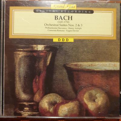 CD JOHANN SEBASTIAN BACH, PHILHARMONIA - Orchestral Suites No 2 & 3  DGL2115 Grand Gala 1991 Europe Classical Used