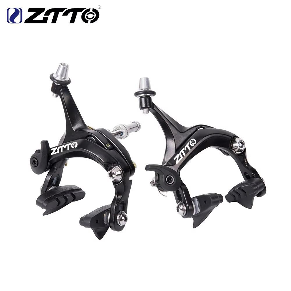 ZTTO Road Bike Dual Pivot Calipers Bicycle Brakes Racing Folding Bike Front Rear Side Pull Caliper Rim Caliper V Brake With Pads чёрный