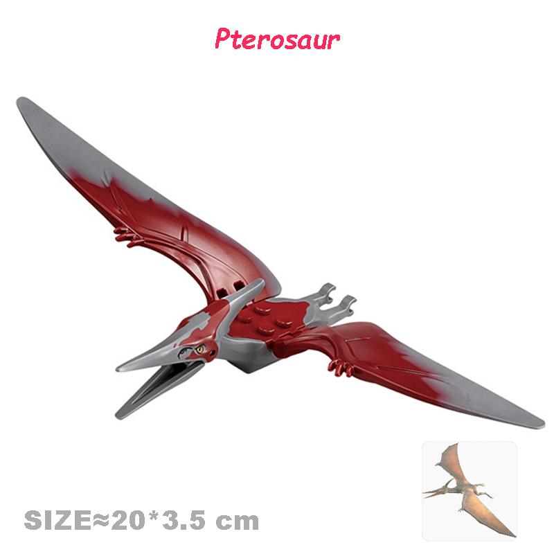 Non-Toxic Jurassic Dinosaurs World Velociraptor Triceratops Indominus T-Rex Model Building Blocks Assemble Educational Toys For Kids Gifts