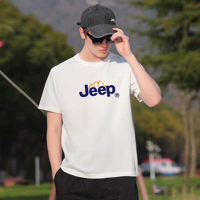JEEP Men's Summer Breathable Casual Short-Sleeve T-Shirt