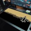 New Orleans Saints Farb-Mauspad Großes Gaming-Tischkissen Rutschfestes Laptop-Tablet Großes Mauspads XXL Matte Mini-PC Spielmatte Mit Verriegeltem Rand