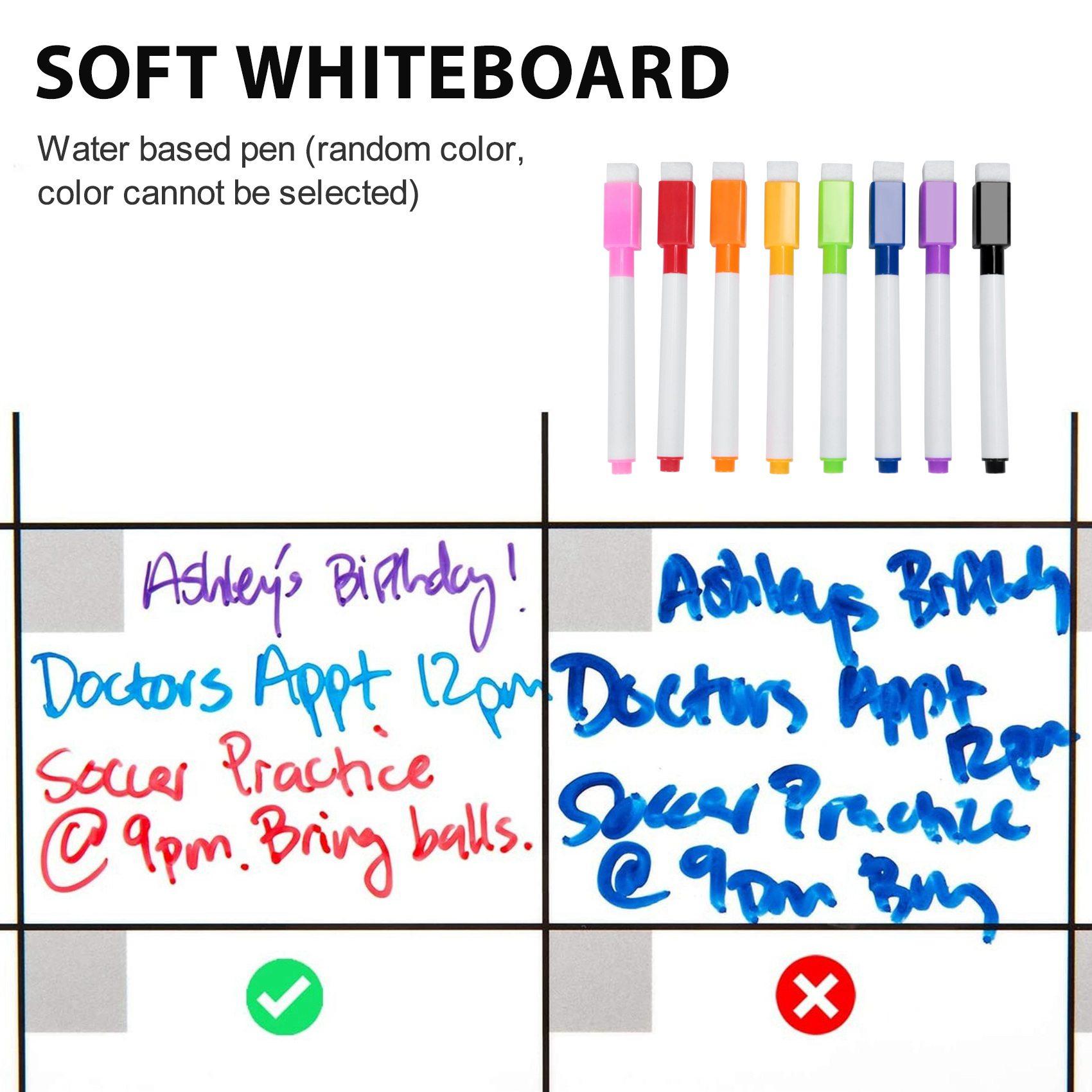 

M-Modern-A3 Magnetic Whiteboard Dry Erase Calendar Set Whiteboard Weekly Planner For Refrigerator Fridge Kitchen Home 17X12 Inch