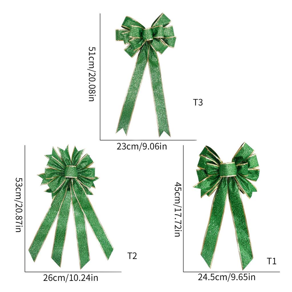 Patrick's Day Wreath Bows Green Glitter Wreath Bow for Front Door Patrick's Day Ornaments for Holiday Party Decor