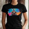 T-Shirt Frauen Zebra als Astronaut Motiv Baumwolle Größe XS bis 3XLWird in neuem Fenster oder Tab geöffnet