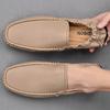Fashion Golden Sapling 2025 Spring New Fashion Men Loafers Korean Style Soft Leather Slip-on Shoes Man Daily Casual Lazy Shoe Boat Shoes