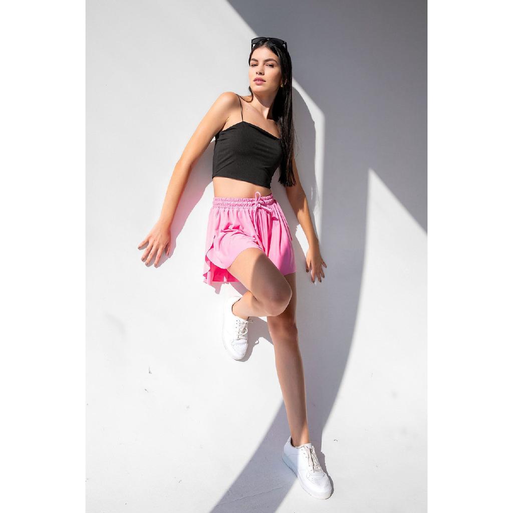 Black Loose-fit Tights Sports Shorts