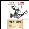 VGA to HDMI Adapter Converter Cable for Monitor/TV Display