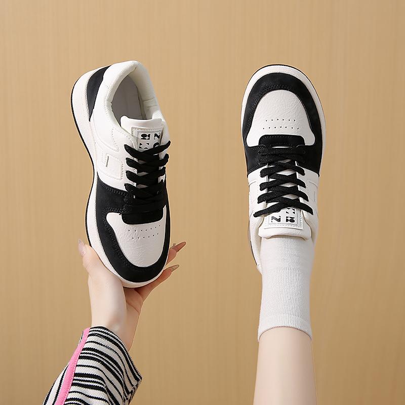 Mode Neue Sexy Schnür-Anti-Rutsch-Sportschuhe Frühling/Herbst Runde Zehen Atmungsaktiv Bequem Lässige Walking-Schuhe für Damen