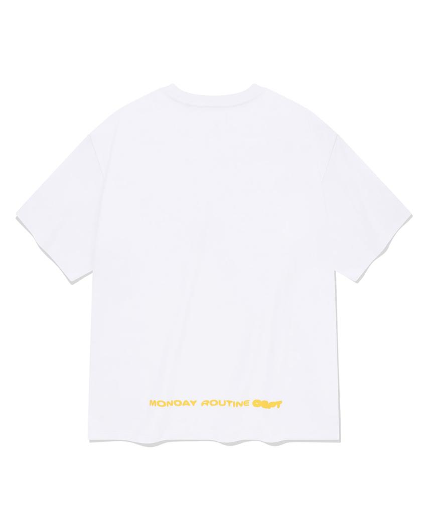 PHYSICAL DEPARTMENT Scatter Startail Short Sleeve T-Shirt_White/Red