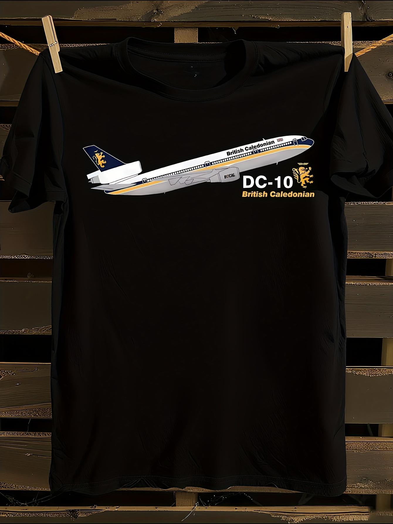 British Caledonian 737-100 -10 Retro Airline T-shirt L
