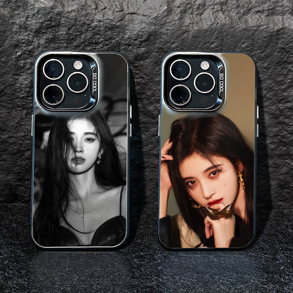 Ju Jingyi P- Kiku Phone Case For iPhone17, 16,15,14,13,12 Pro Max Black Candy Matte Shockproof Cover