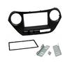 Car Navigation Screen Mounting Panel for For HYUNDAI i10 2014 7 Inch 2DIN Dash Trim Frame Black ABS Material Center Console